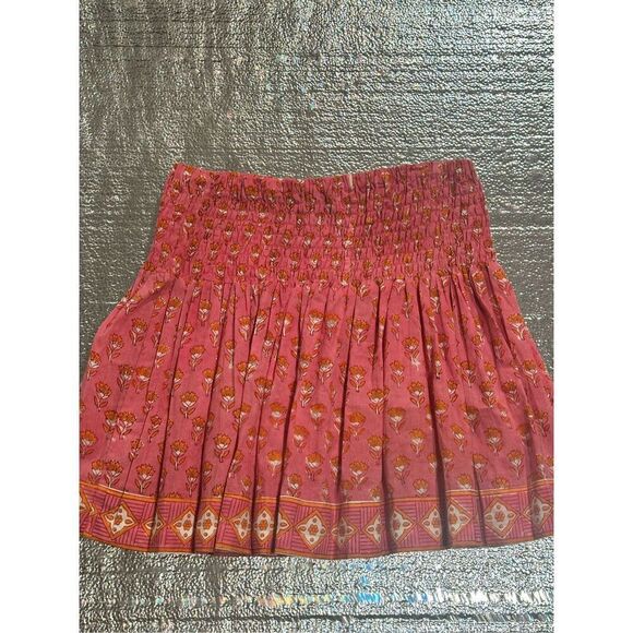 Sur La Vague SLV Women’s Boho Floral Pink Mini Skirt, size 8 - Picture 6 of 6